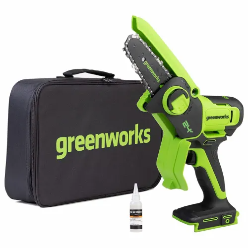 Цепная мини-пила Greenworks G24MCS10 24V 2008207 (10 см) аккумуляторная — детальное фото